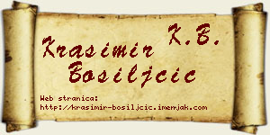 Krasimir Bosiljčić vizit kartica